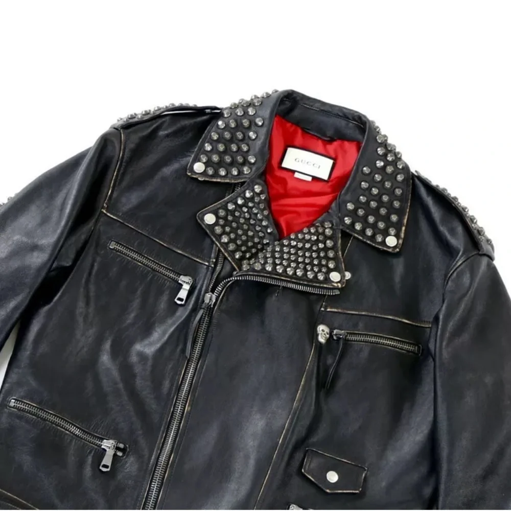 GUCCI LEATHER JACKET - Picture 5 of 12